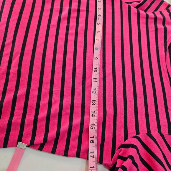 Saint James Breton Stripe Top Sz 6 Made in France Cotton Nautical Pink Black - Picture 7 of 10